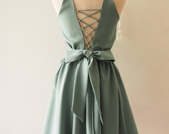 Vintage Green Wedding Dress